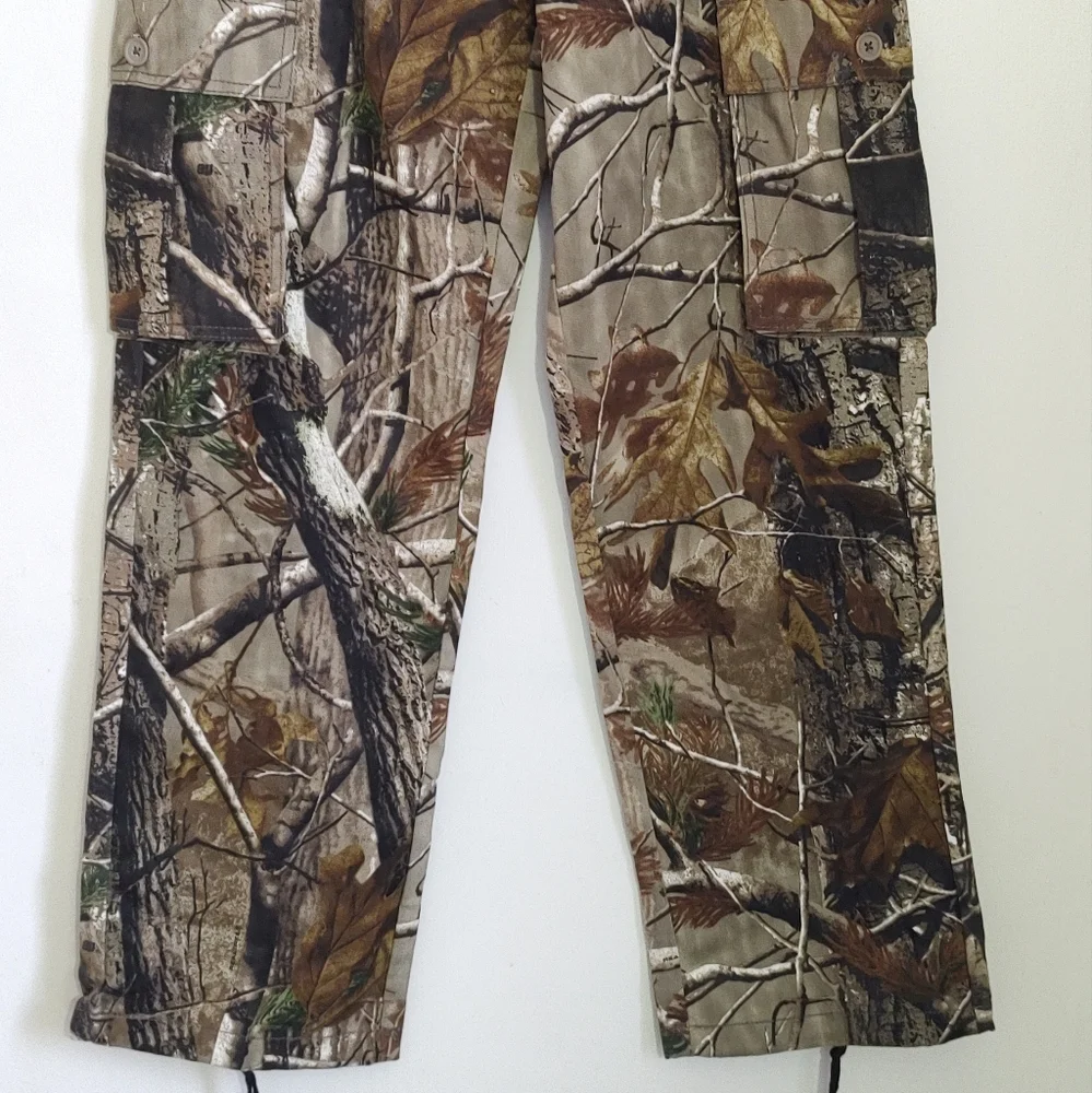 RealTree Camouflage Cargo Pants with Drawstring Leg Opening - Picture 2 of 8